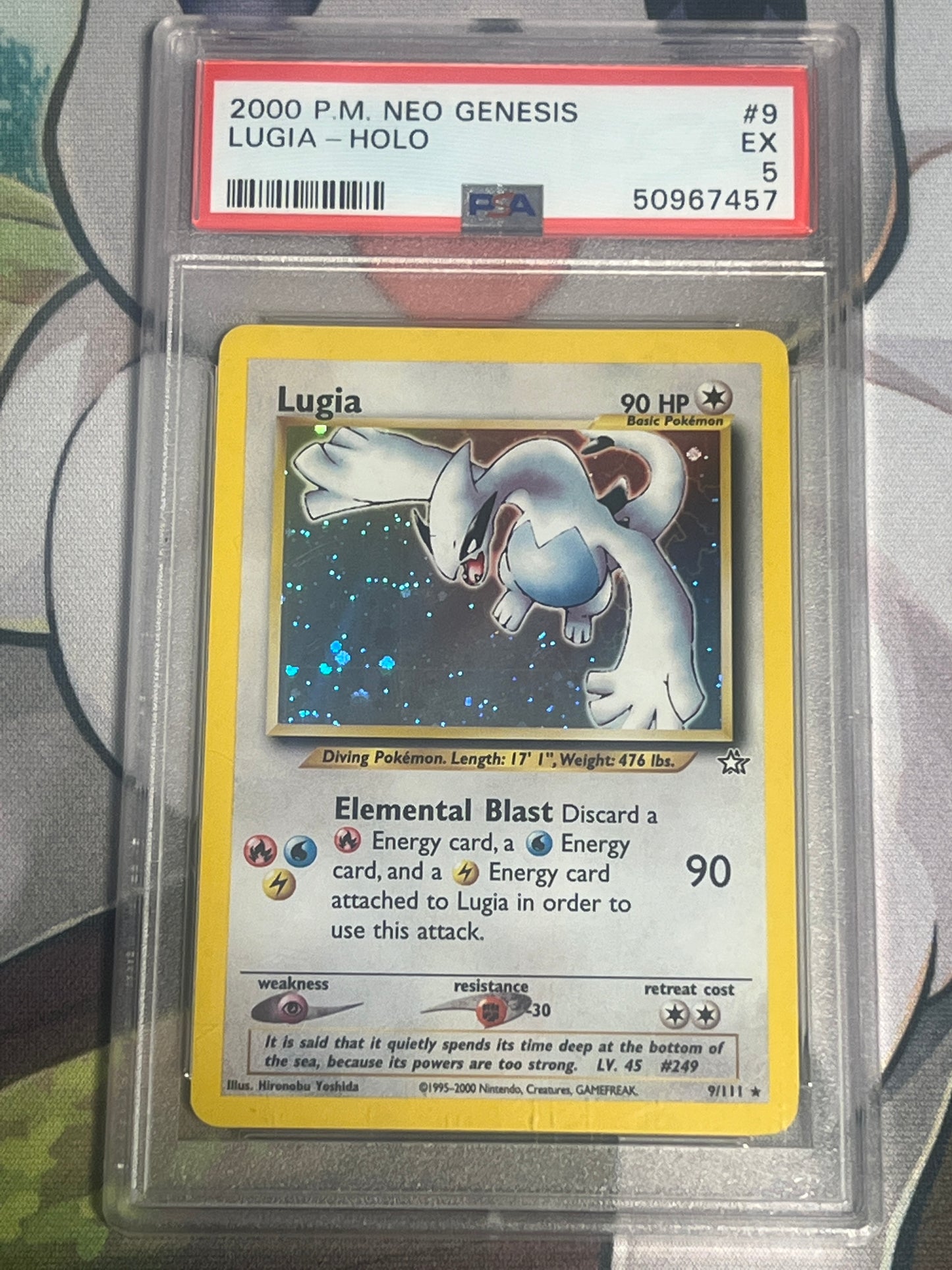 2000 Pocket Monsters Neo Genesis - Lugia - Holo - Graded PSA 5 - #9