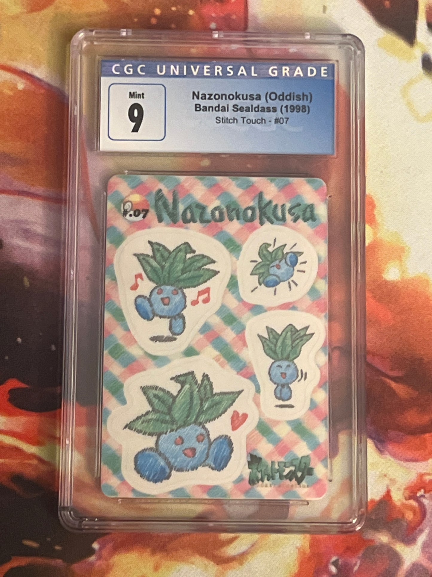 1998 Pokemon Nazonokusa (Oddish) - Japanese - Stitch Touch - Graded CGC 9 - #7