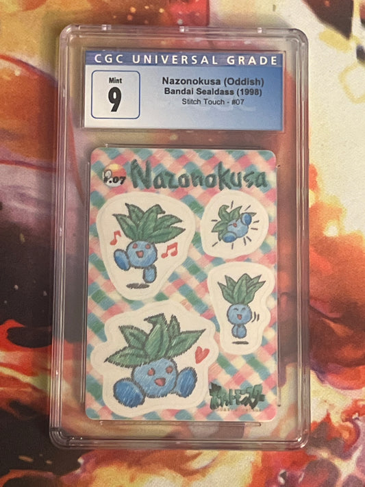 1998 Pokemon Nazonokusa (Oddish) - Japanese - Stitch Touch - Graded CGC 9 - #7