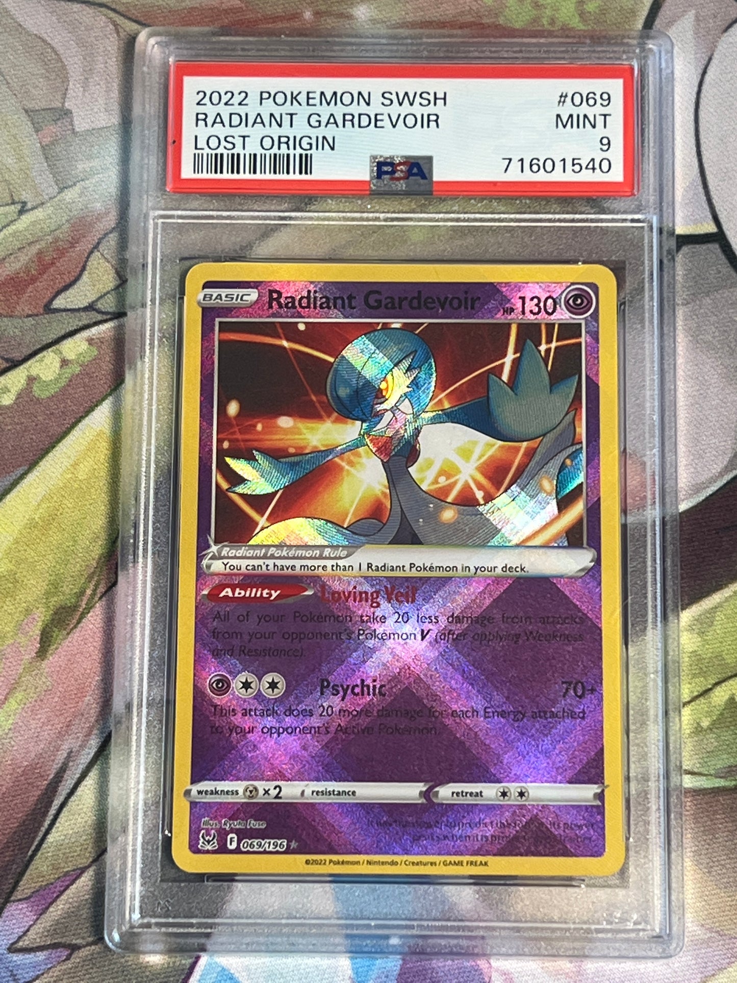 2022 Radiant Gardevoir - Radiant Rare - Graded PSA 9 - #069