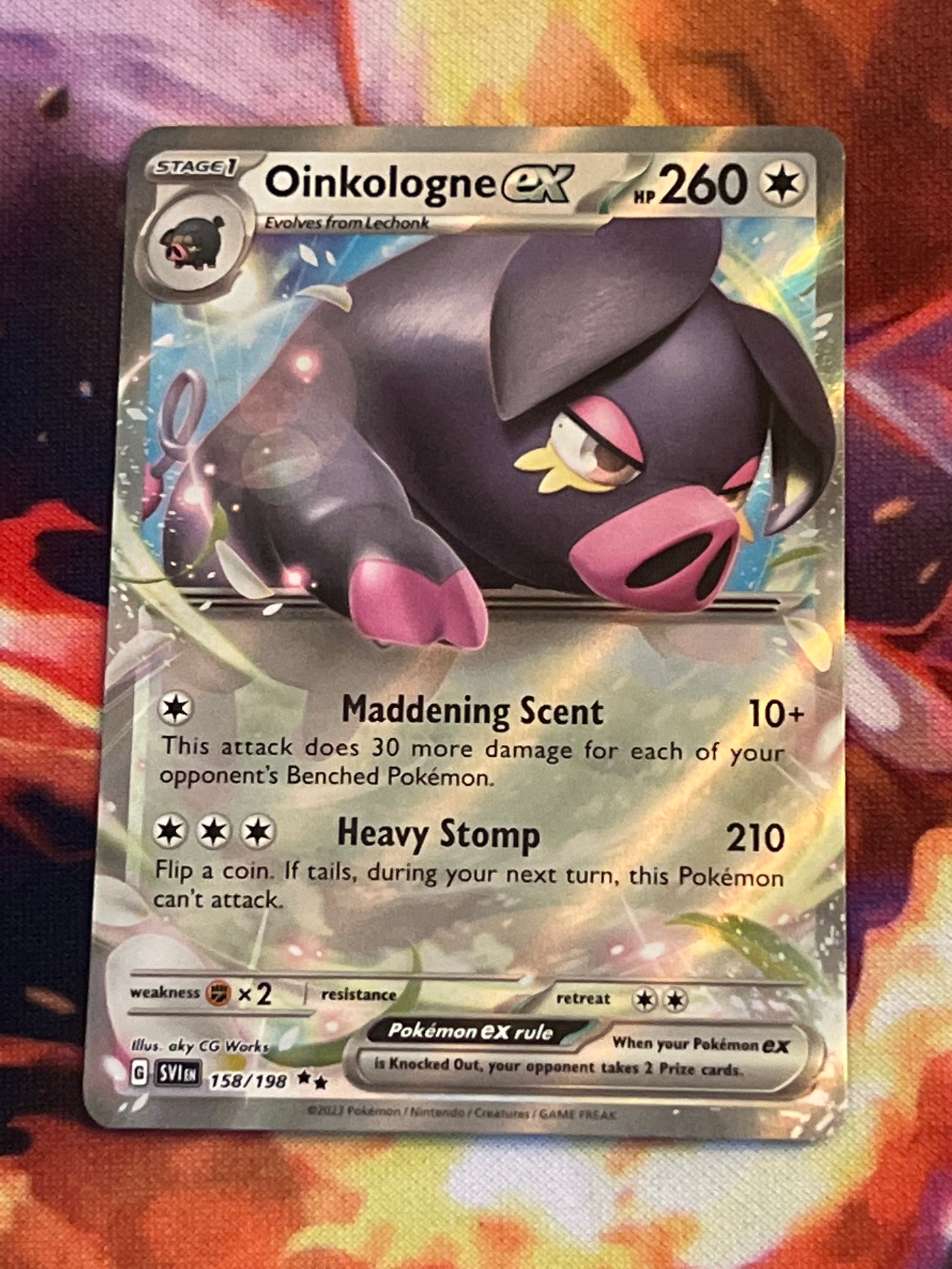 2023 Pokemon Oinkologne ex - Ultra Rare - Holo - #158