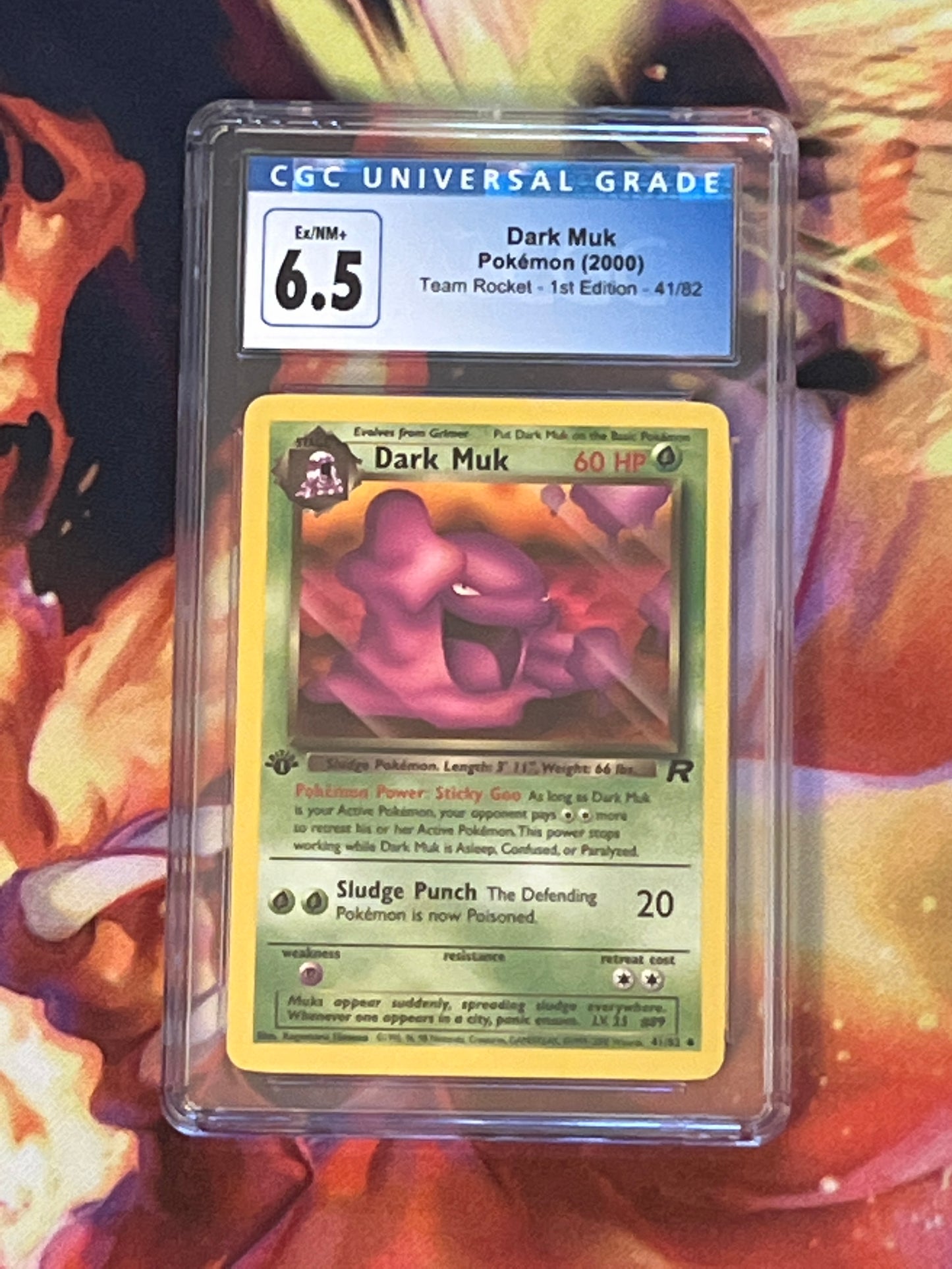 2000 Pokemon Dark Muk - Non-Holo - First Edition - CGC 6.5 - #41