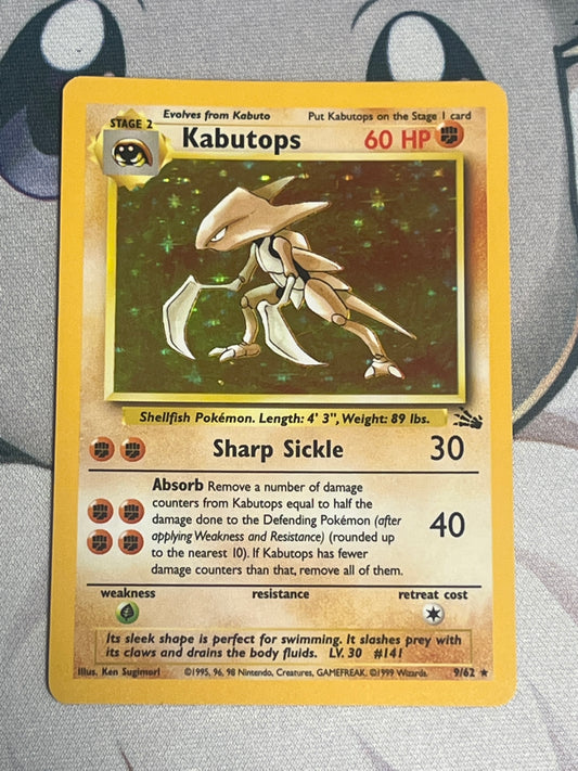 1999 Pokemon Kabutops - Fossil - Holo Rare - #9