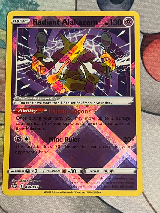 2022 Pokemon Radiant Alakazam - Radiant Rare - #59