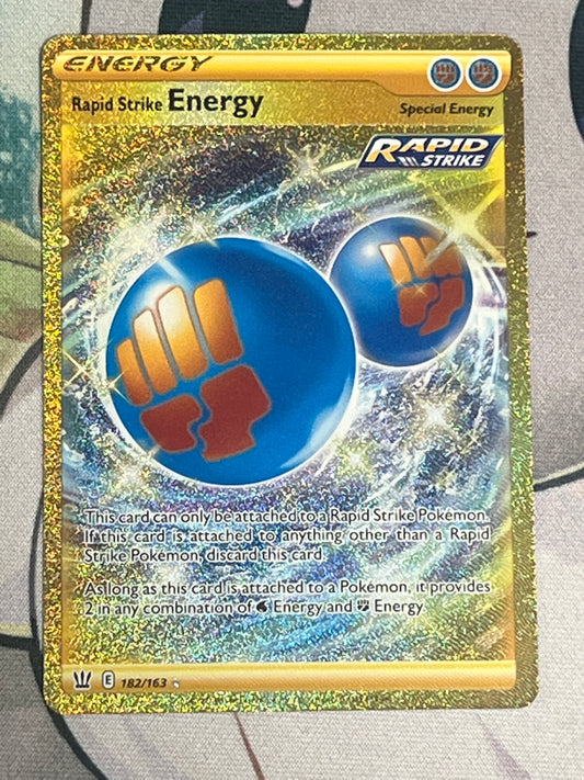 2021 Pokemon Rapid Strike Energy - Secret Rare - #182