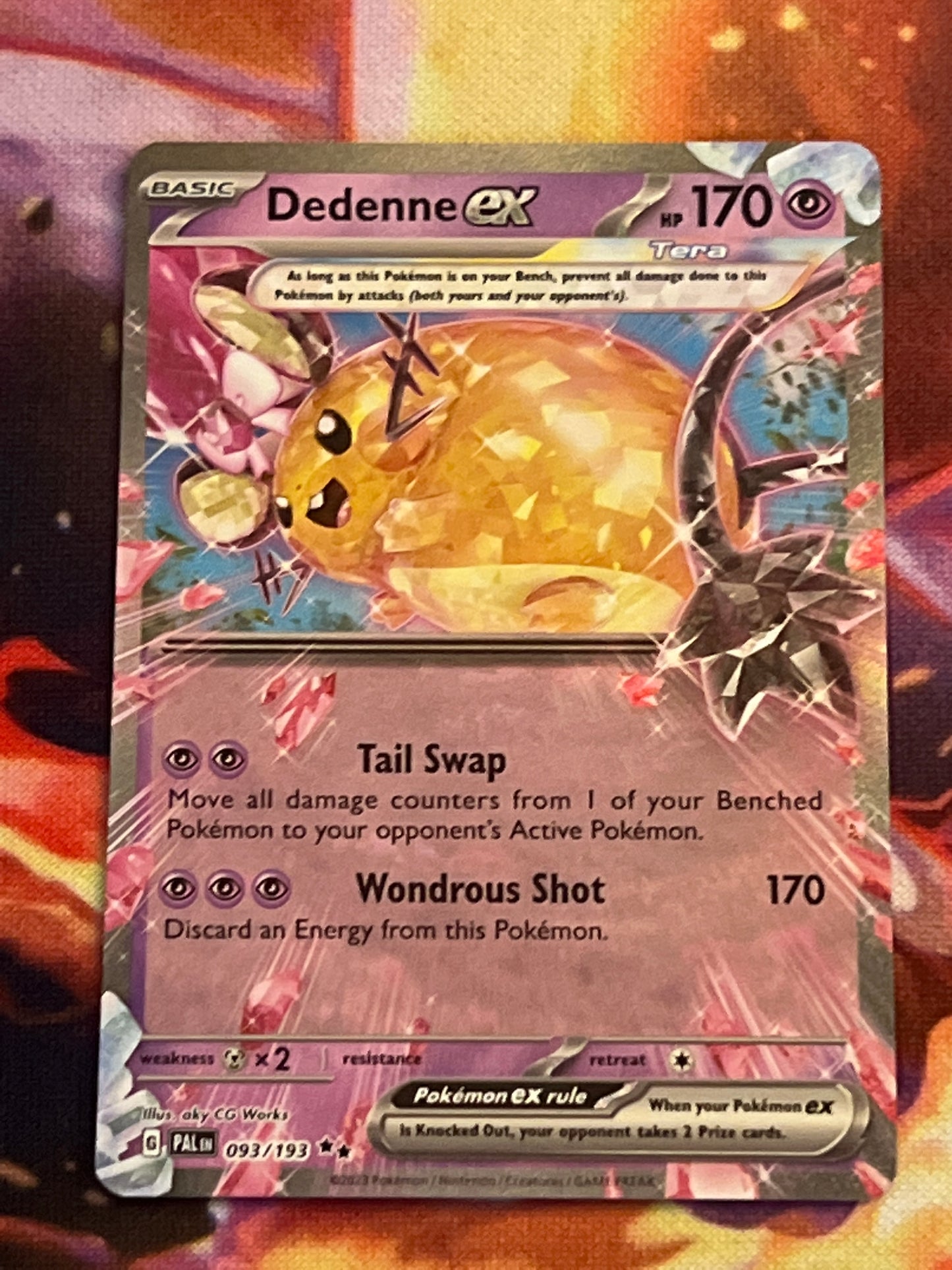 2023 Pokemon Dedenne ex - Ultra Rare - #093