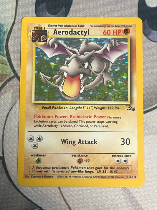 1999 Pokemon Aerodactyl - Fossil - Holo - #1