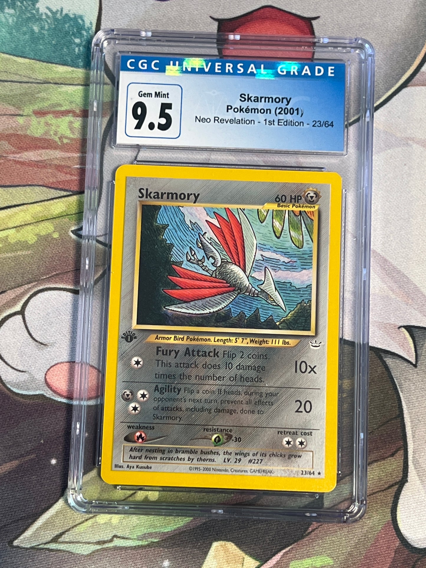 2001 Pokemon Skarmory - First Edition - Graded CGC 9.5 - #23