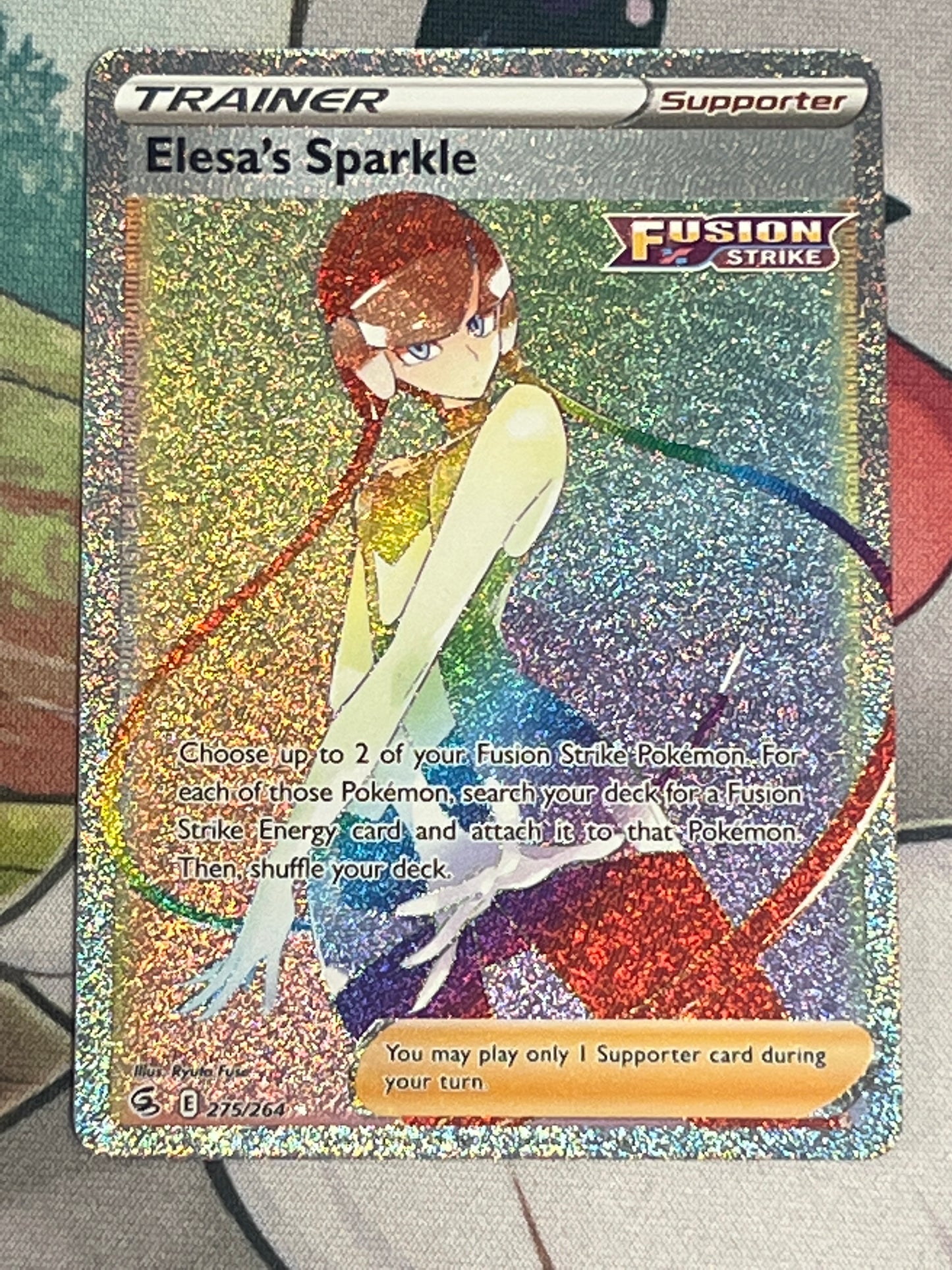 2021 Pokemon Elesa's Sparkle - Secret Rainbow Rare - #275