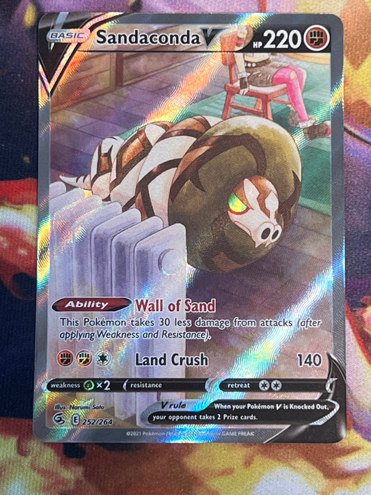 2021 Pokemon Sandaconda V - Ultra Rare - Holo - #252