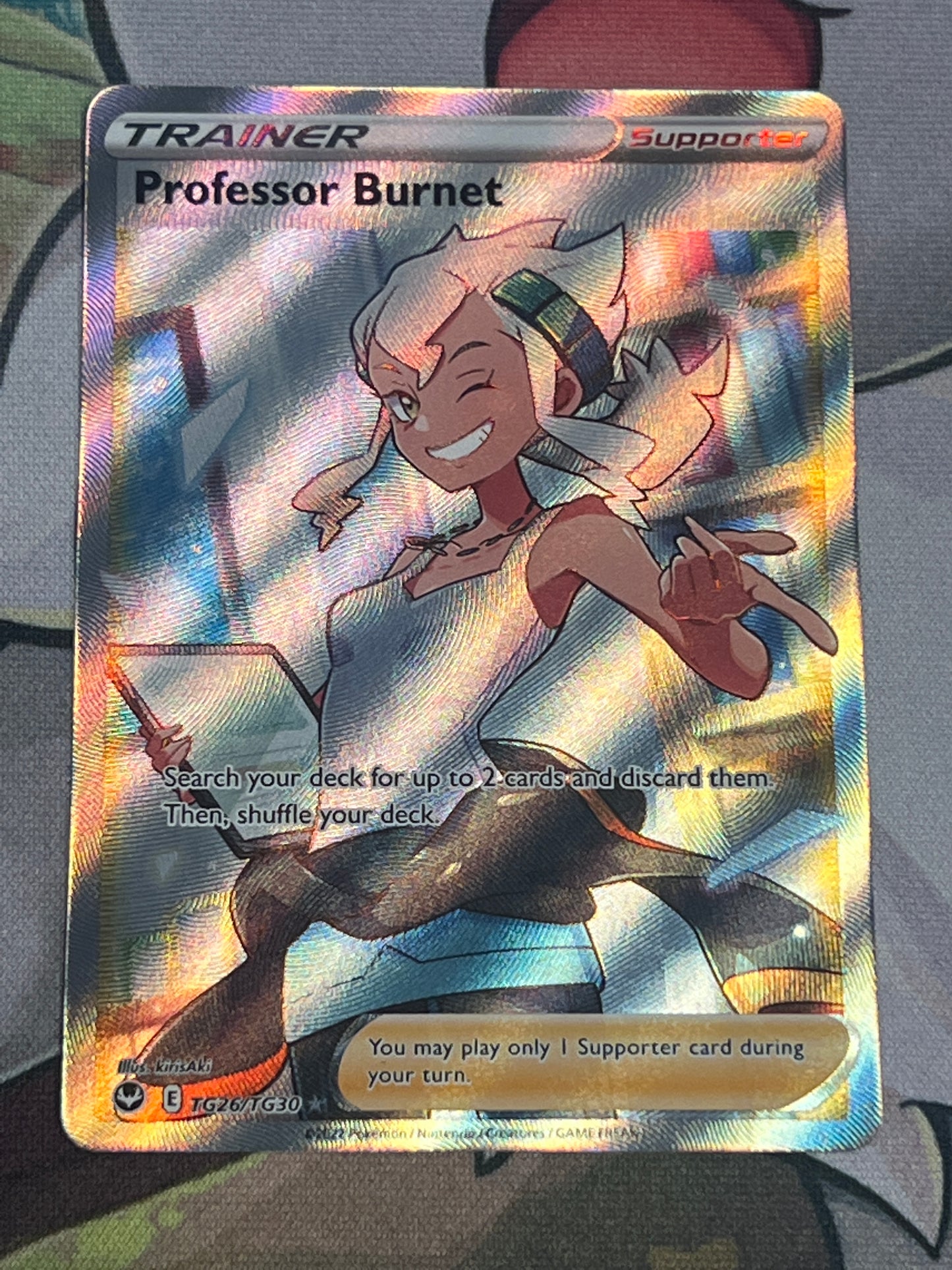 2022 Pokemon Professor Burnet - Trainer Gallery - Ultra Rare - #TG26