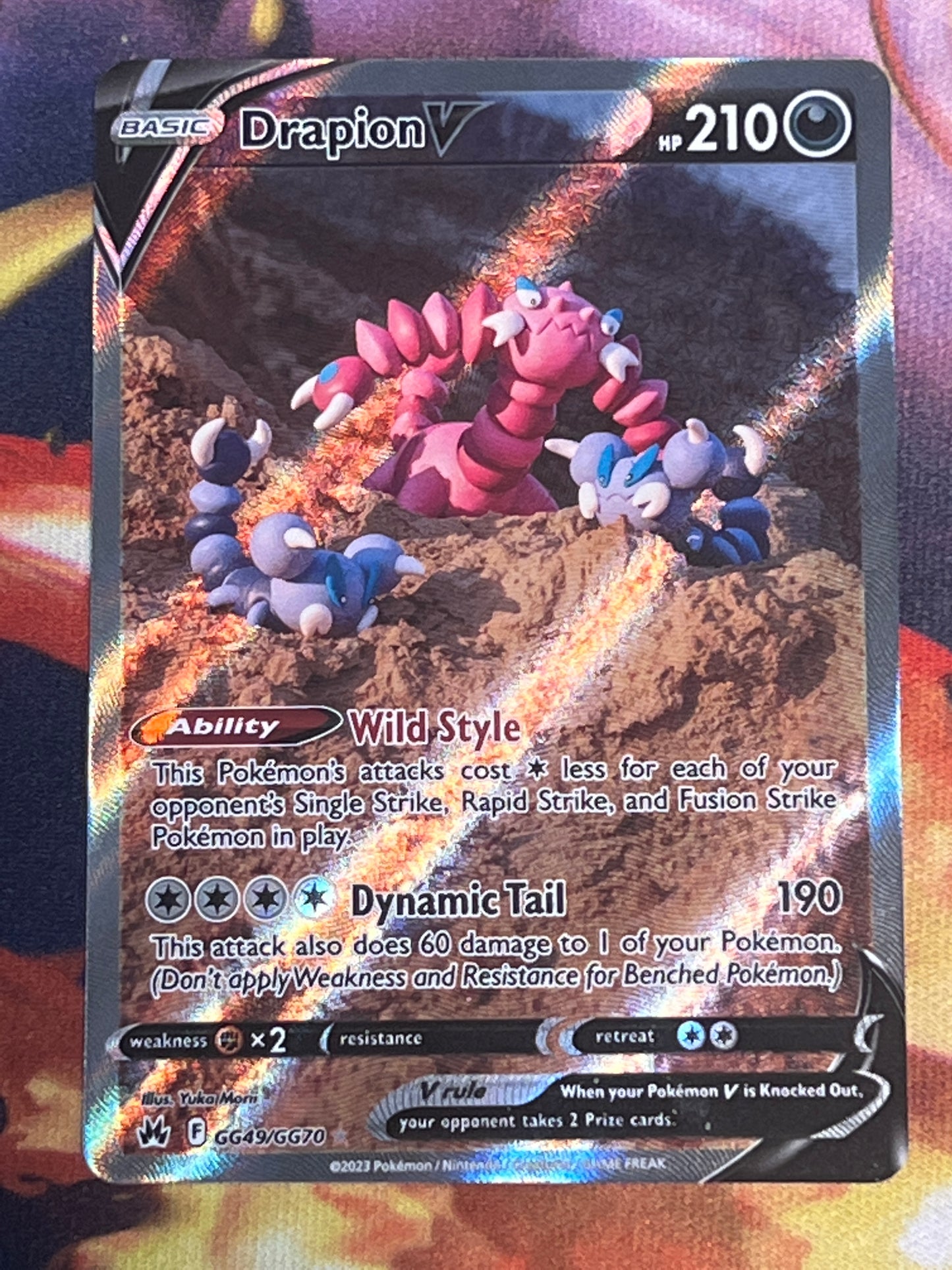 2023 Pokemon  Drapion V -  Galarian Gallery - #GG49