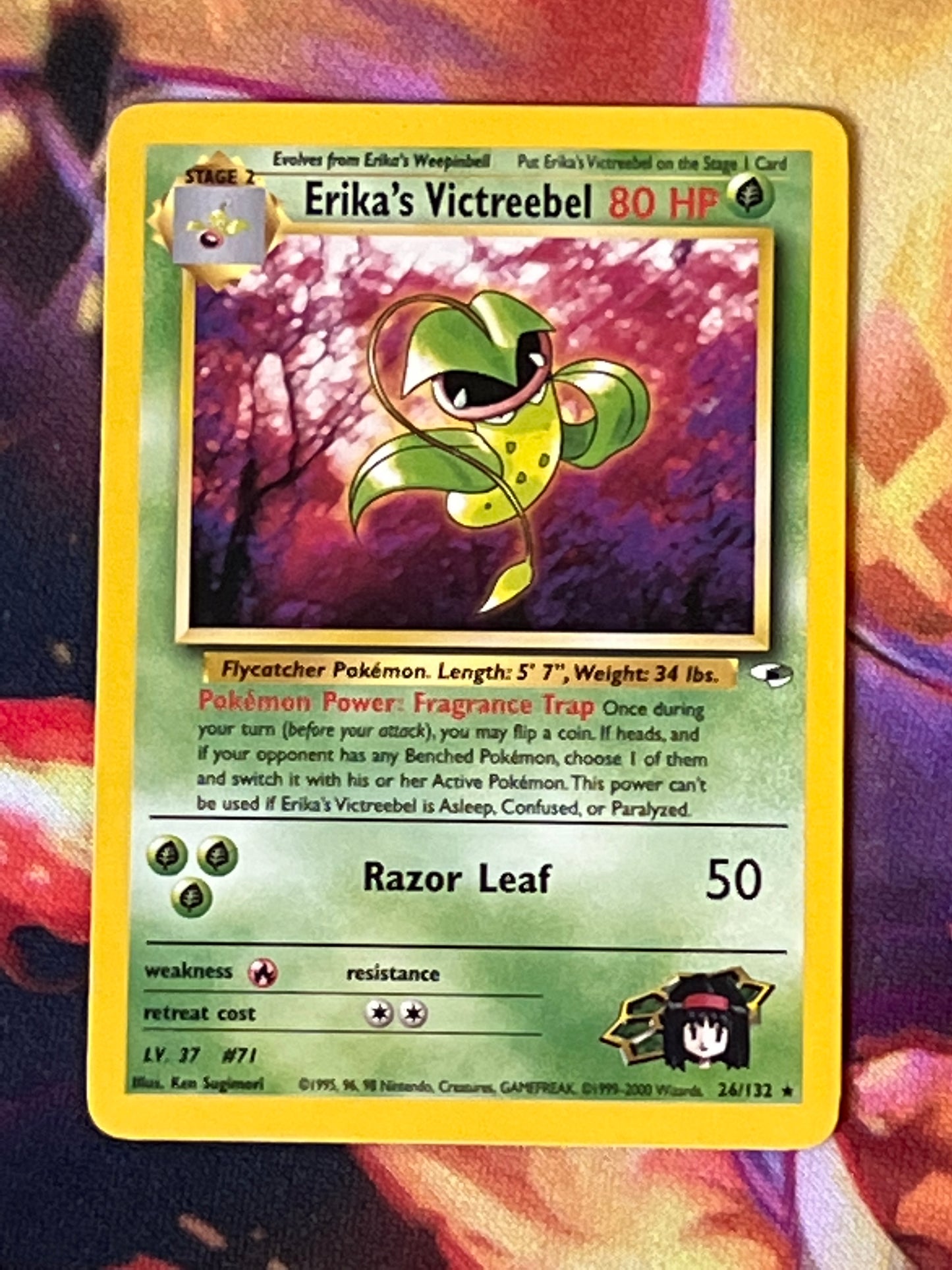 1999-2000 Pokemon Erika's Victreebel - Rare - Holo - #26