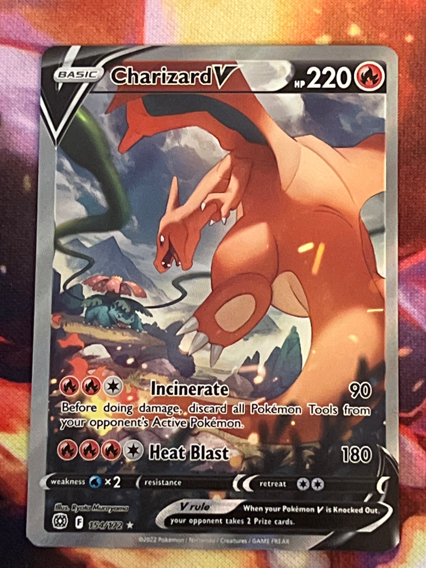 2022 Pokemon Charizard V - Alt-Art - Ultra Rare - Holo - #154