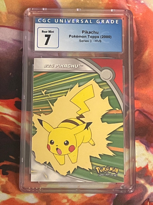 2000 Pokemon Pikachu - Topps - Graded CGC 7 - #HV6