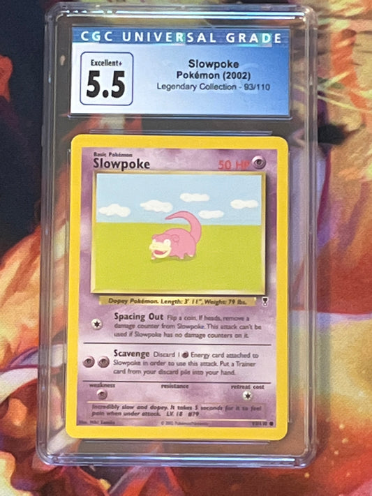 2002 Pokemon Slowpoke - Non-Holo - CGC 5.5 - #93