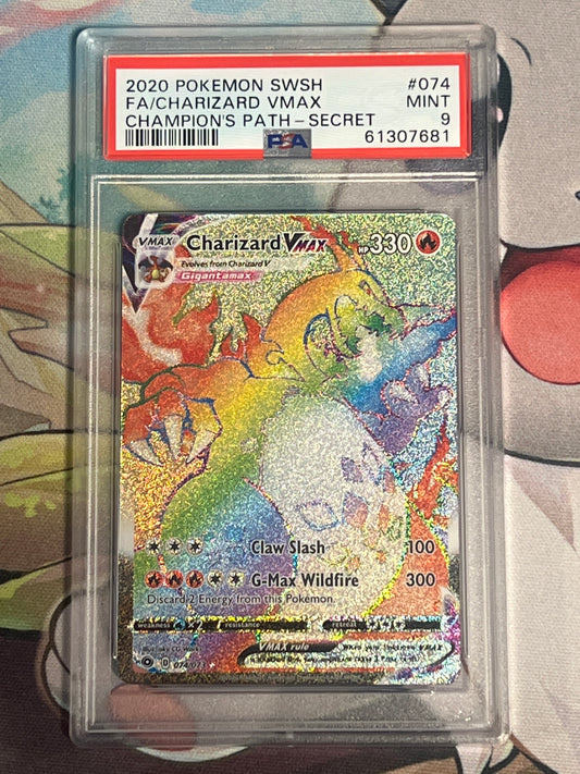 2020 Pokemon Champion's Path - Charizard VMax - PSA 9 - #074