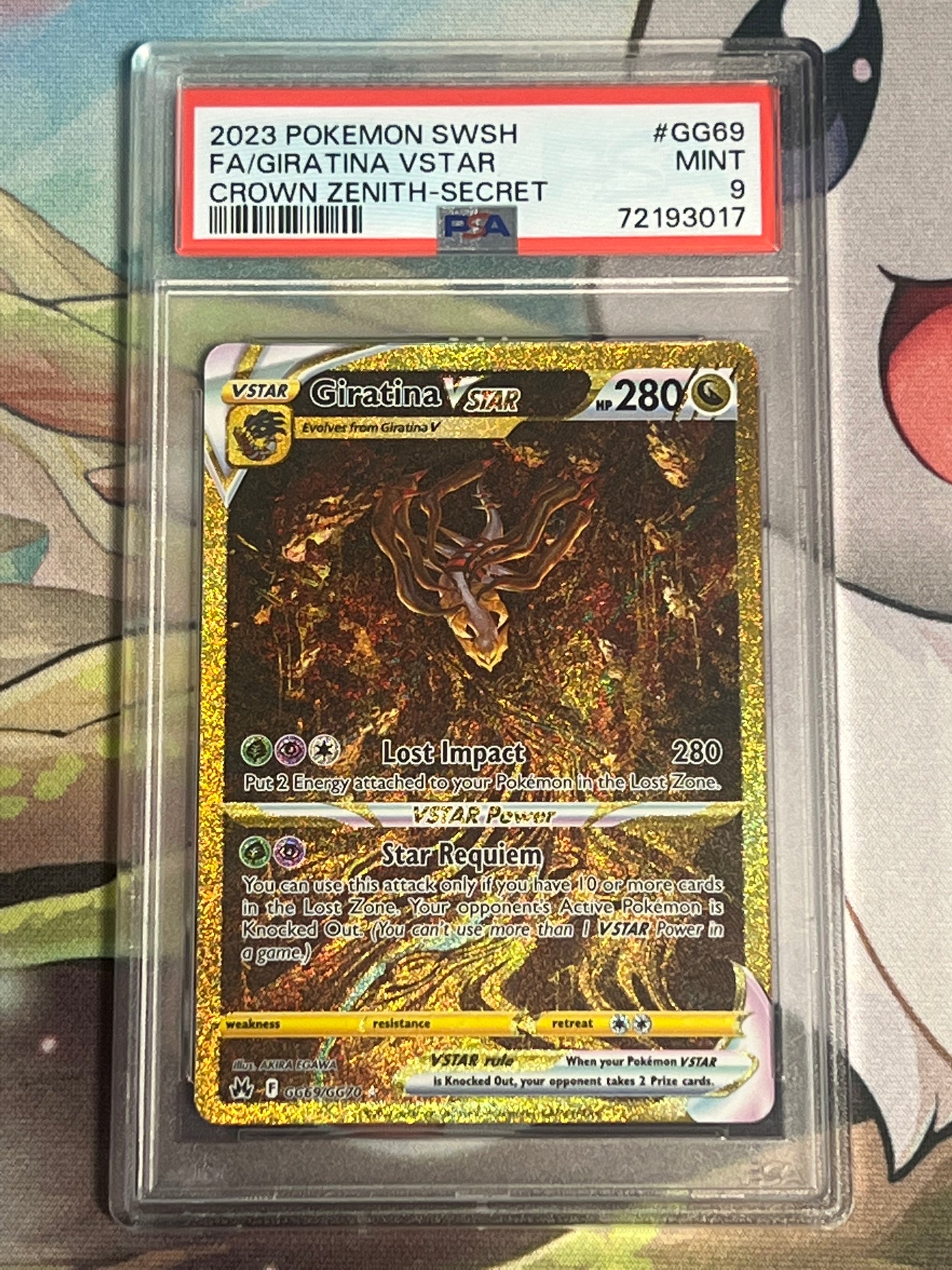 2023 Pokemon Crown Zenith - Secret - Giratina Vstar - Graded PSA 9 - #GG69