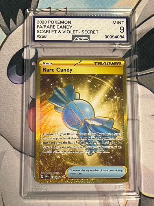 2023 Pokemon Rare Candy - Secret Rare - Graded AGS 9 - #256