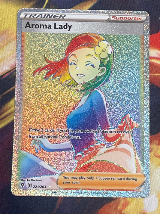 2021 Pokemon Aroma Lady - Rainbow Secret Rare - Ultra Rare - #221