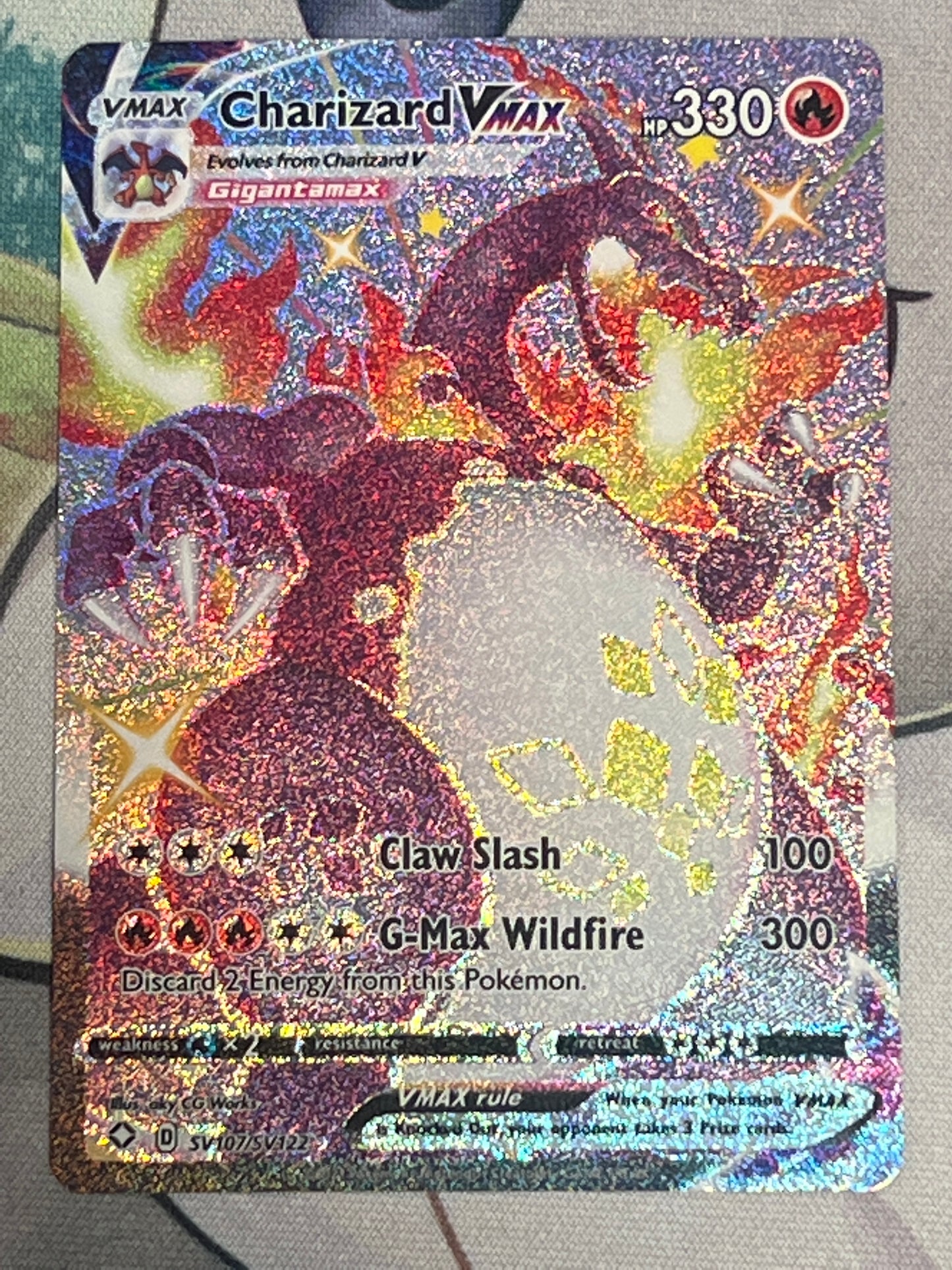 Pokemon Charizard Vmax - Shiny Vault - #SV107