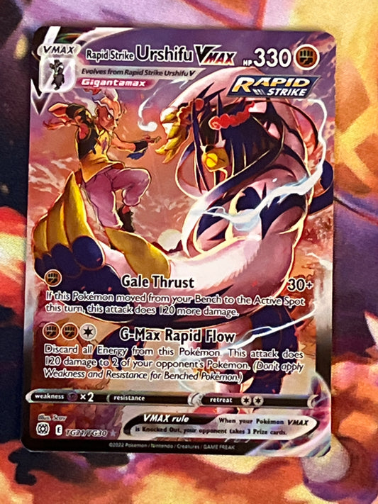 2022 Pokemon Rapid Strike URSHIFU Vmax - Ultra Rare - #TG21