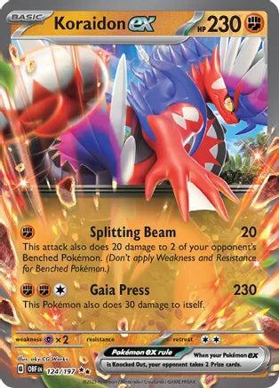 2023 Pokemon Koraidon Ex - Double Rare - #124