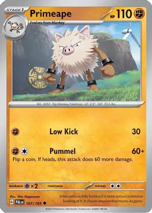 2023 Pokemon Primeape - Holo - #107