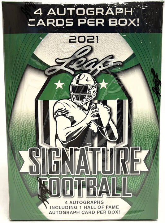 2021 Leaf Signature Football - Blaster (4 Autograph Cards Per Box)