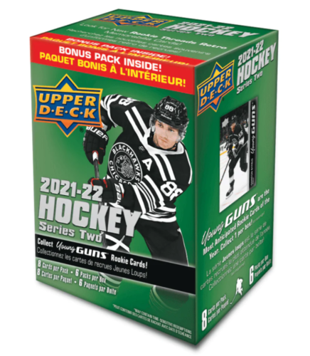 2021-2022 Upper Deck Series Two Hockey Cards Blaster Box  (6 packs)