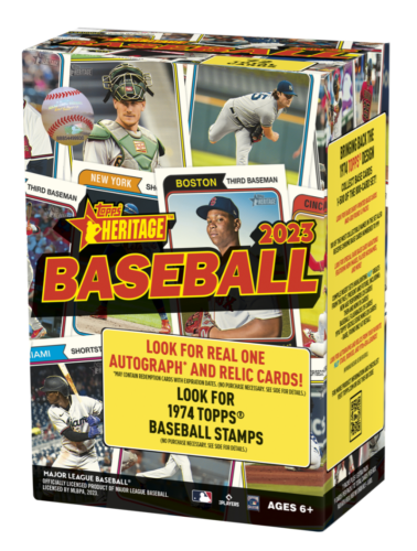 2023 Topps Heritage Baseball - MLB Blaster Box (7 Packs + Extra Pack)