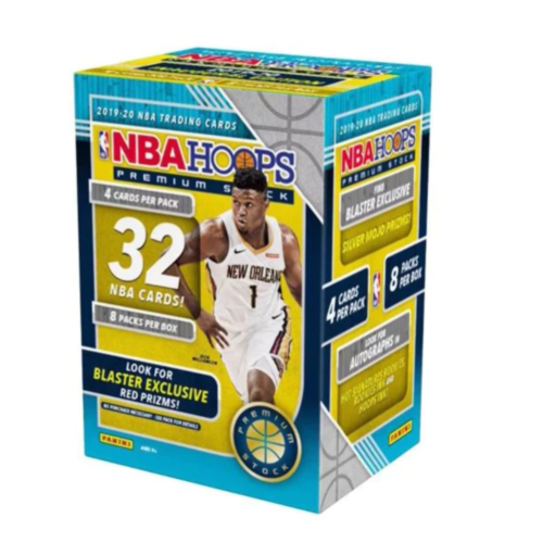 2019-2020 NBA HOOPS Premium Stock - NBA Trading Cards (8 Pack)