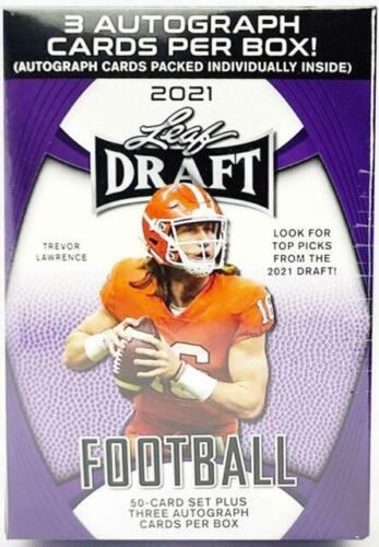 2021 Leaf Draft - Football - 3 Autographs per Box