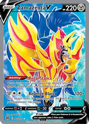 2022 Pokemon Zamazenta V -  Ultra Rare - #163