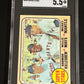 1968 Topps - Super-Stars KILLEBREW - MAYS - MANTLE - SGC 5.5