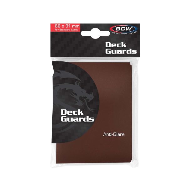 BCW - Deck Guards - Brown - 66 x 91 mm (50 Sleeves)