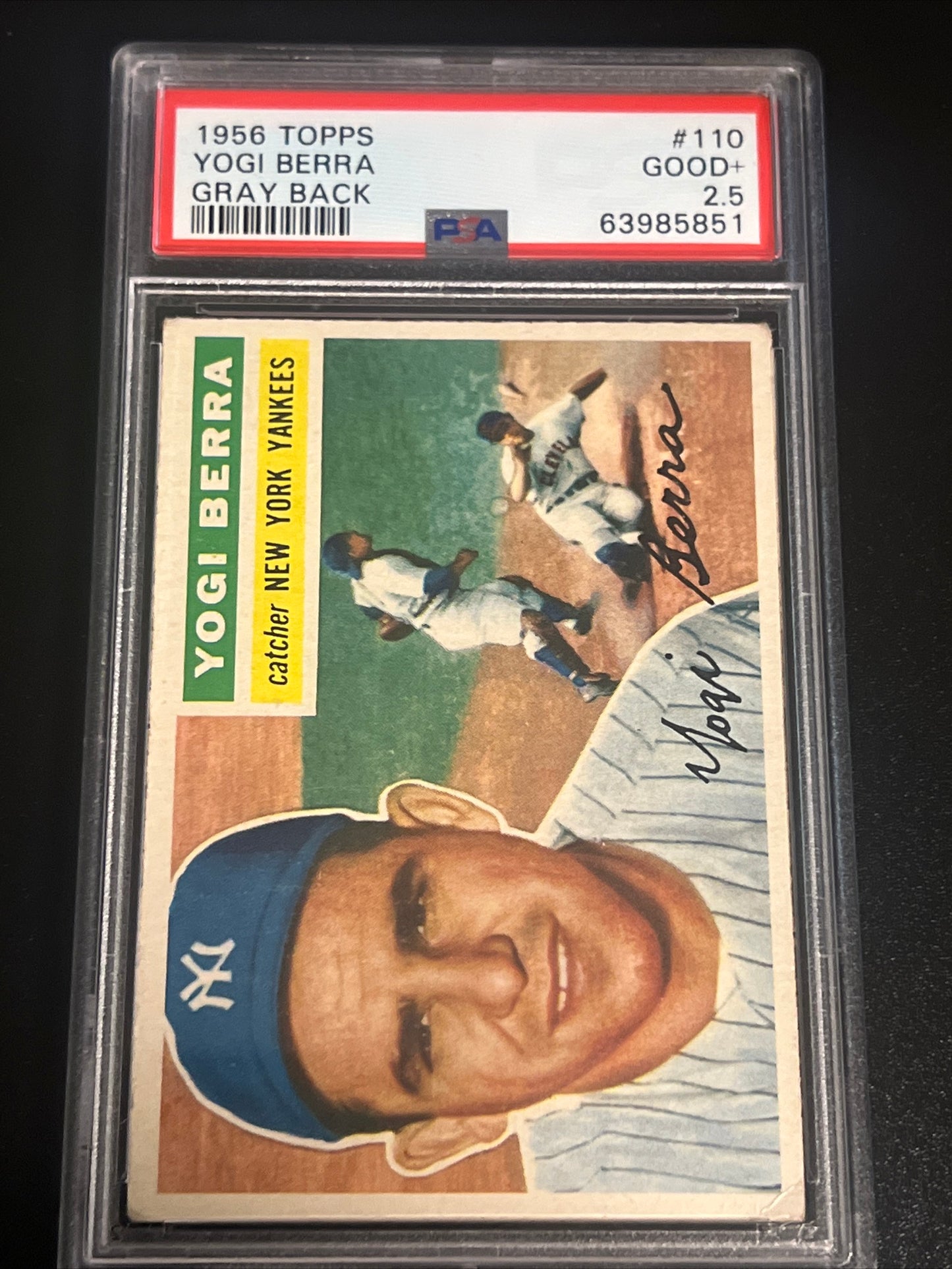 1956 Topps YOGI BERRA - PSA 2.5