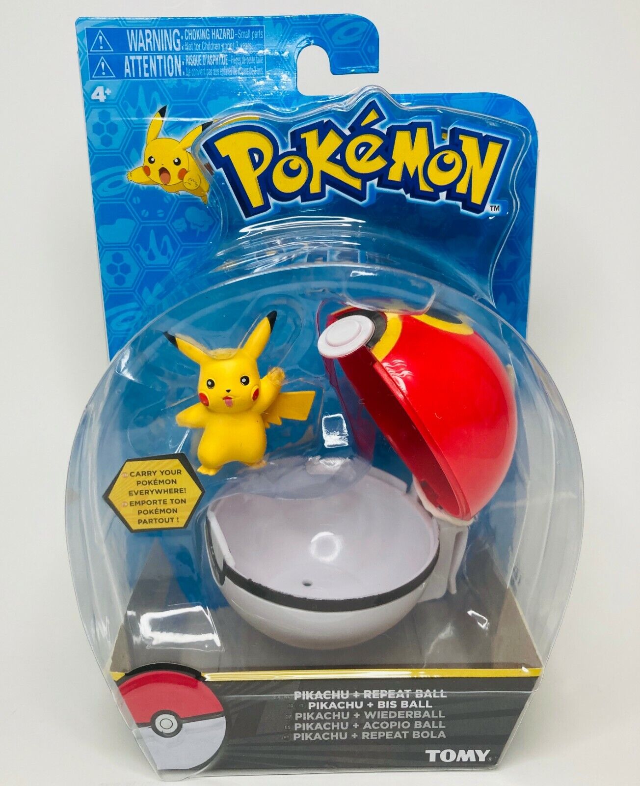 Pokemon Clip 'n Carry Poke Ball, Pikachu and Repeat Ball