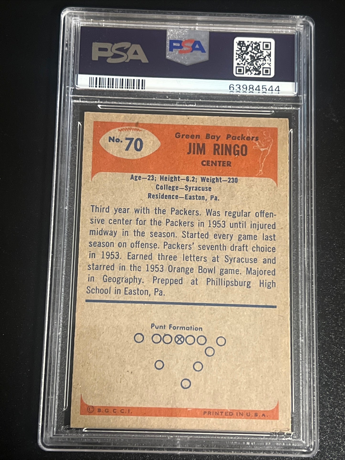 1955 Bowman JIM RINGO - PSA 6