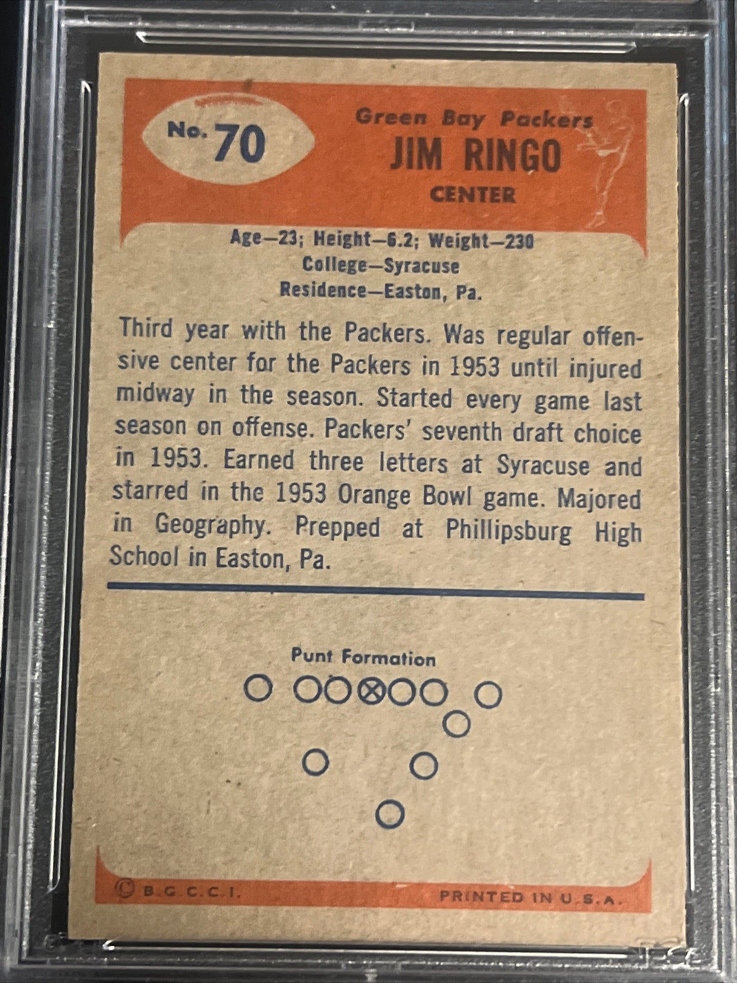 1955 Bowman JIM RINGO - PSA 6