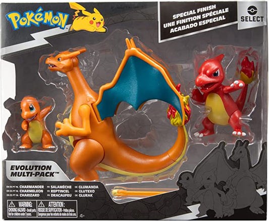 Pokemon Select Evolution Multi-Pack Battle Figures: Charmander - Charizard