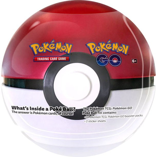 Pokemon GO Pokeball Poke Ball Tin (3 Booster Packs & More)