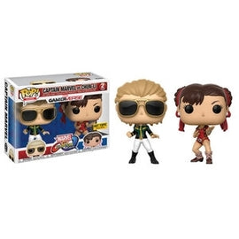 Funko Pop! CAPTAIN MARVEL vs CHUN-LI  - Marvel vs Capcom - 2 pack