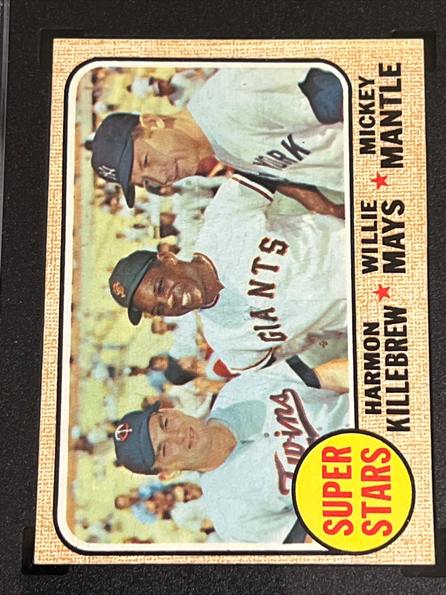 1968 Topps - Super-Stars KILLEBREW - MAYS - MANTLE - SGC 5.5