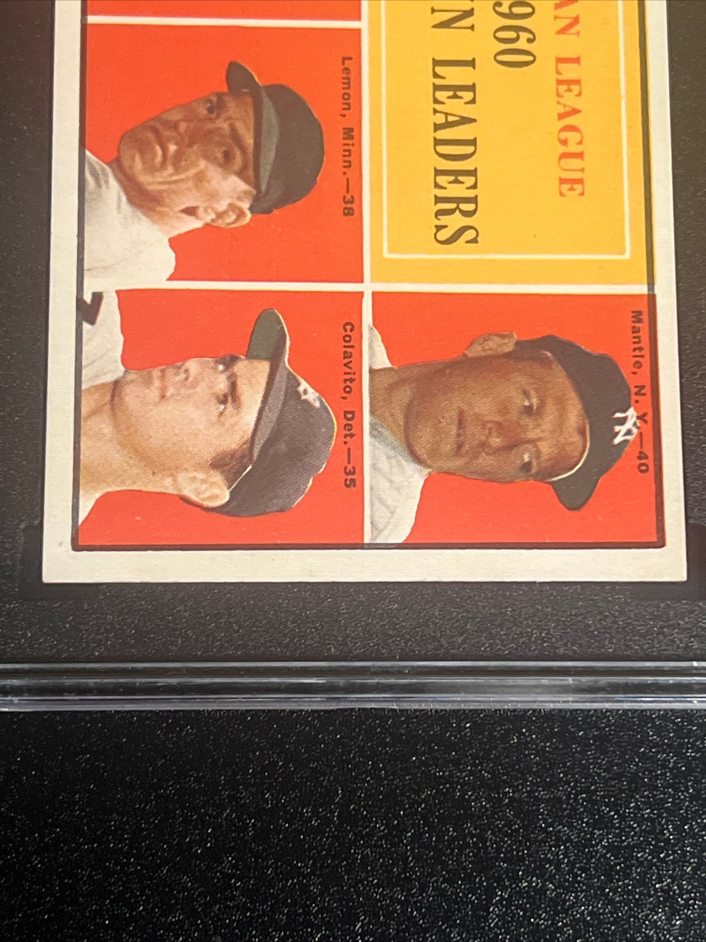 1961 Topps A.L HOME RUN LEADERS - SGC 7