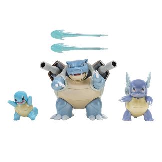 Pokemon Select Evolution Multi-Pack Battle Figures: SQUIRTLE, WARTORTLE, BLASTOISE