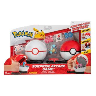 Pokemon Surprise attack Game:  Squirtle & Jigglypuff (Poke ball & Premier Ball)