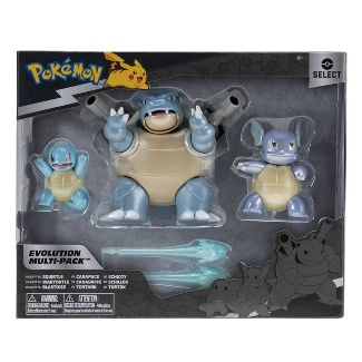 Pokemon Select Evolution Multi-Pack Battle Figures: SQUIRTLE, WARTORTLE, BLASTOISE