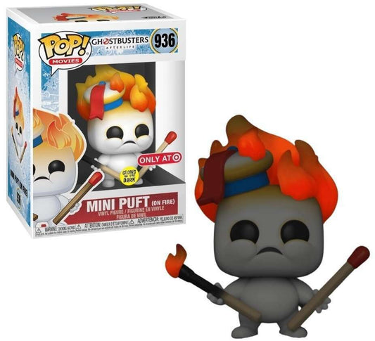 Funko Pop! Mini Puft (On Fire) - Glow in The Dark - Ghostbusters - Afterlife - #936
