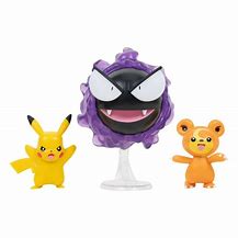 Pokemon Battle Figure Pack - Pikachu + Teddiursa + Gastly